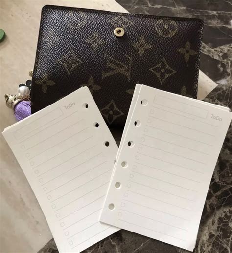 lv pocket agenda refill|Lv agenda pm refill size.